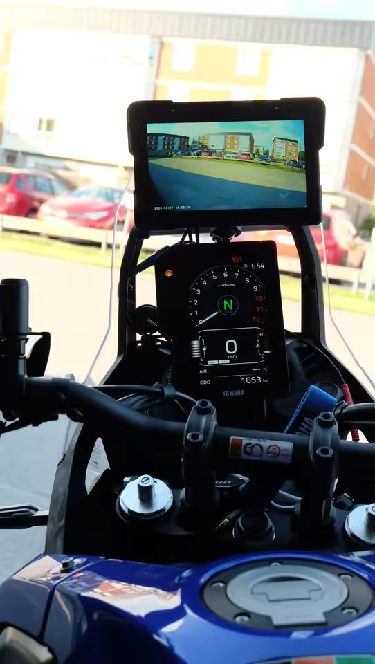 Motorcycle Portable Wireless CarPlay & Android Auto Screen IPX7