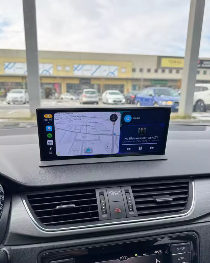 Pantalla CarPlay inalámbrica portátil de 11,3" con Dash Cam y Android Auto