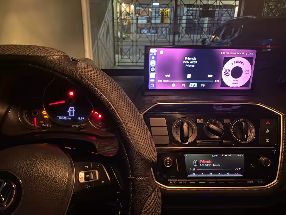 Pantalla CarPlay inalámbrica portátil de 11,3" con Dash Cam y Android Auto