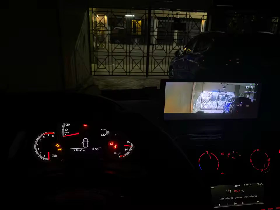 Pantalla CarPlay inalámbrica portátil de 11,3" con Dash Cam y Android Auto
