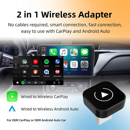 Wireless CarPlay & Android Auto Dongle